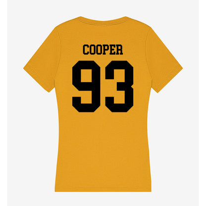 App State - NCAA Football : DeNigel Cooper - Women's V-Neck T-Shirt-1