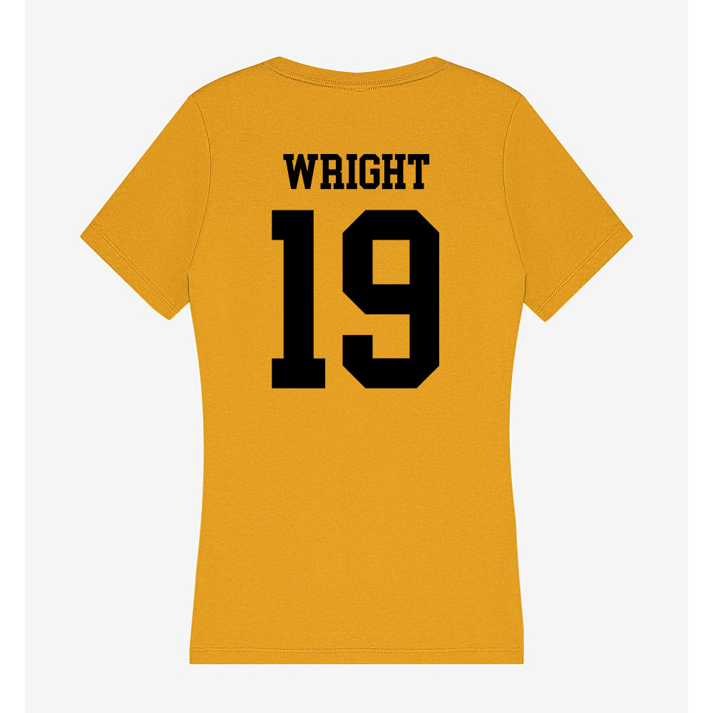 App State - NCAA Baseball : Brooks Wright - Women's V-Neck T-Shirt-1