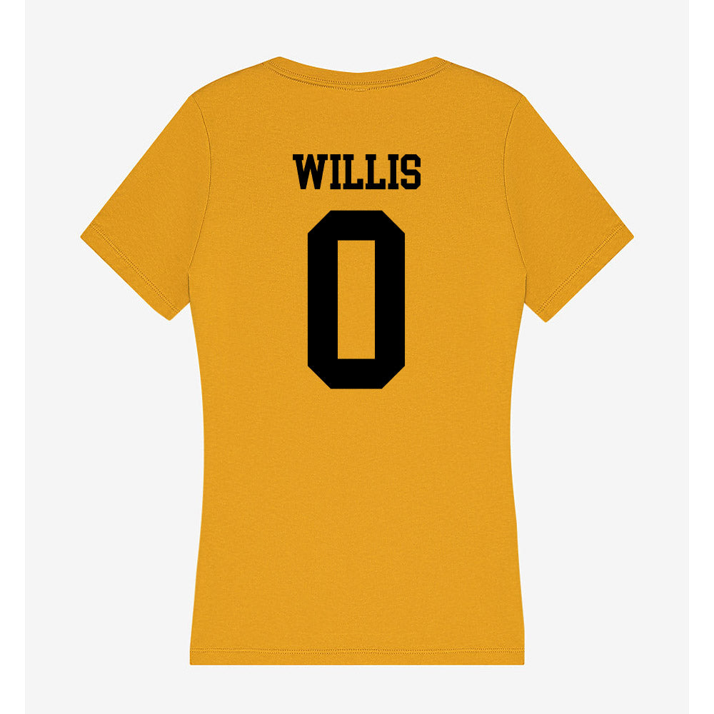 App State - NCAA Football : Jaelin Willis - Women's V-Neck T-Shirt-1