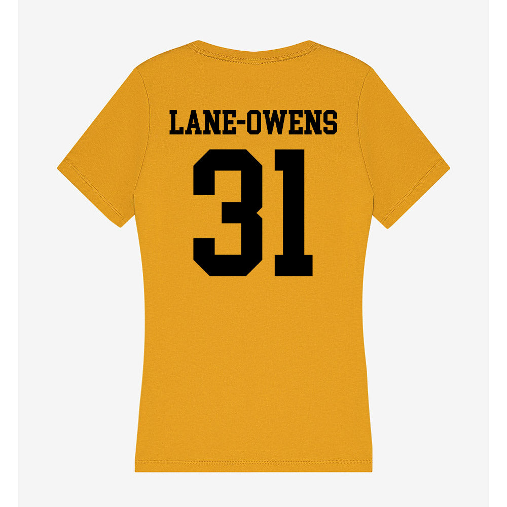 App State - NCAA Football : Marquis Lane-Owens - Women's V-Neck T-Shirt-1