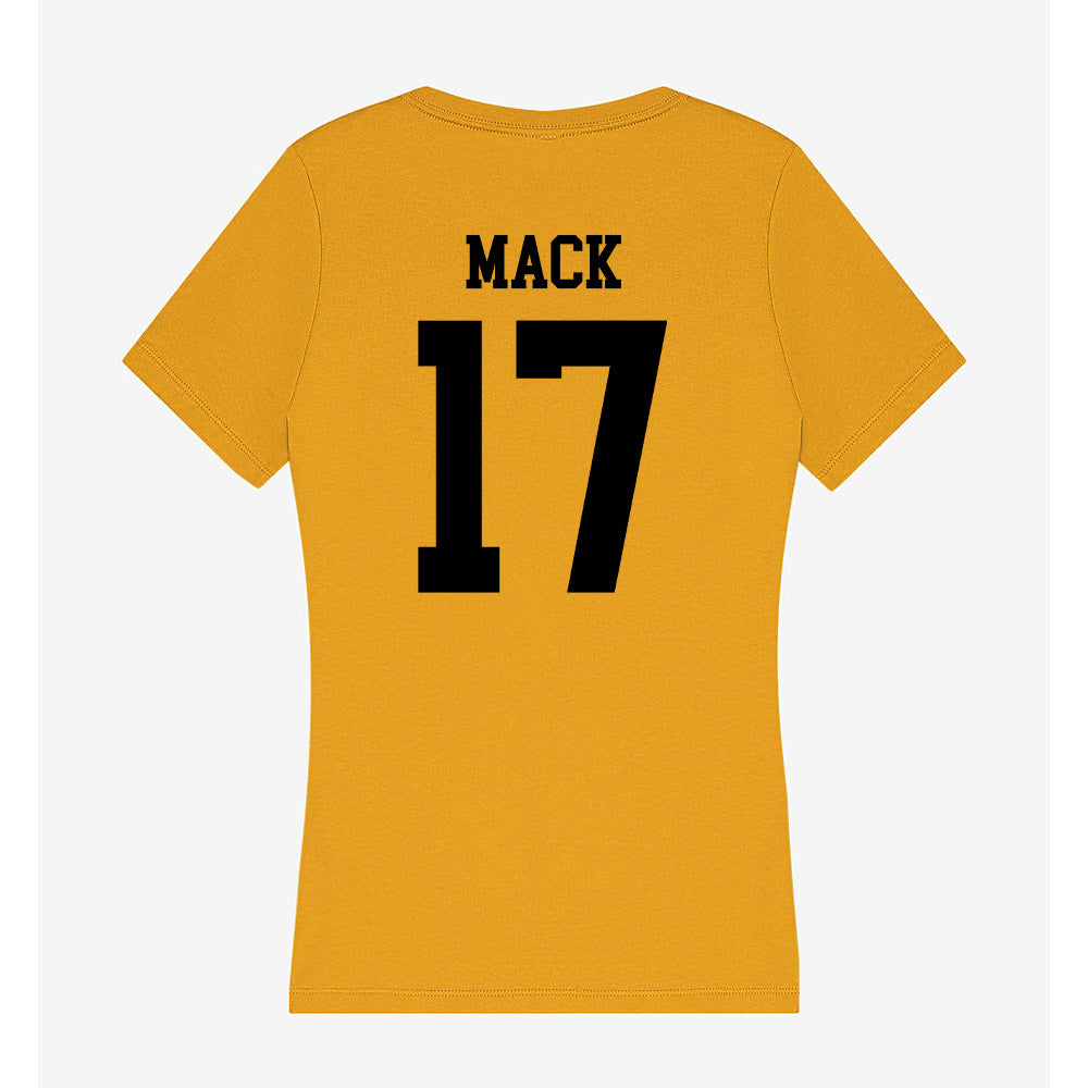 App State - NCAA Football : Jatorian Mack - Women's V-Neck T-Shirt-1