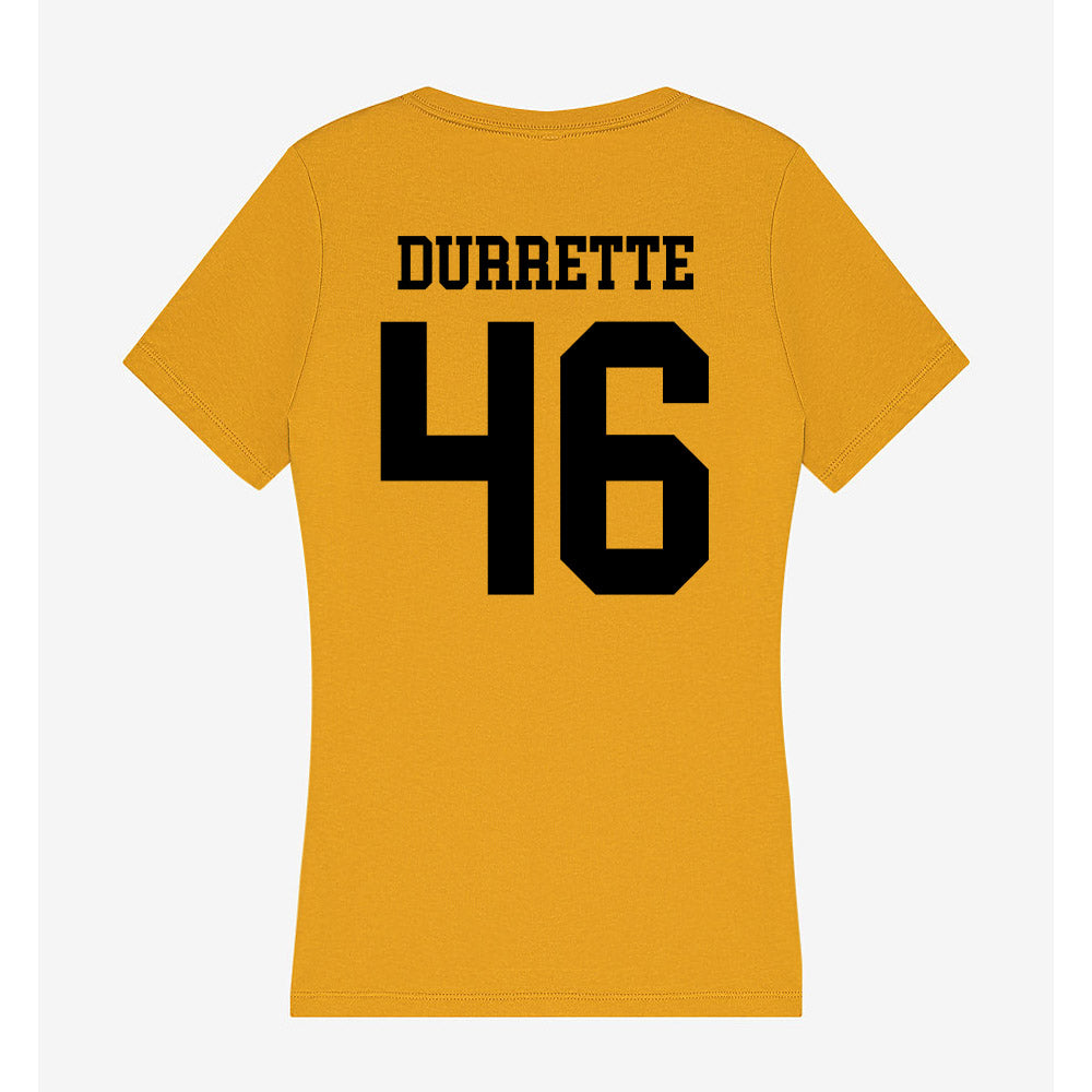 App State - NCAA Football : Damien Durrette - Women's V-Neck T-Shirt-1