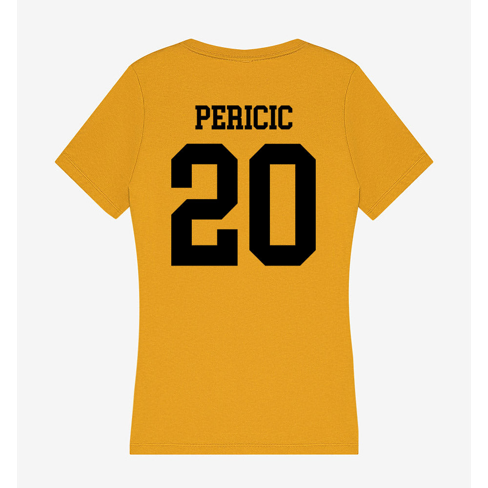 App State - NCAA Women's Basketball : Elena Pericic - Women's V-Neck T-Shirt-1