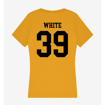 App State - NCAA Football : Kavin White - Women's V-Neck T-Shirt-1