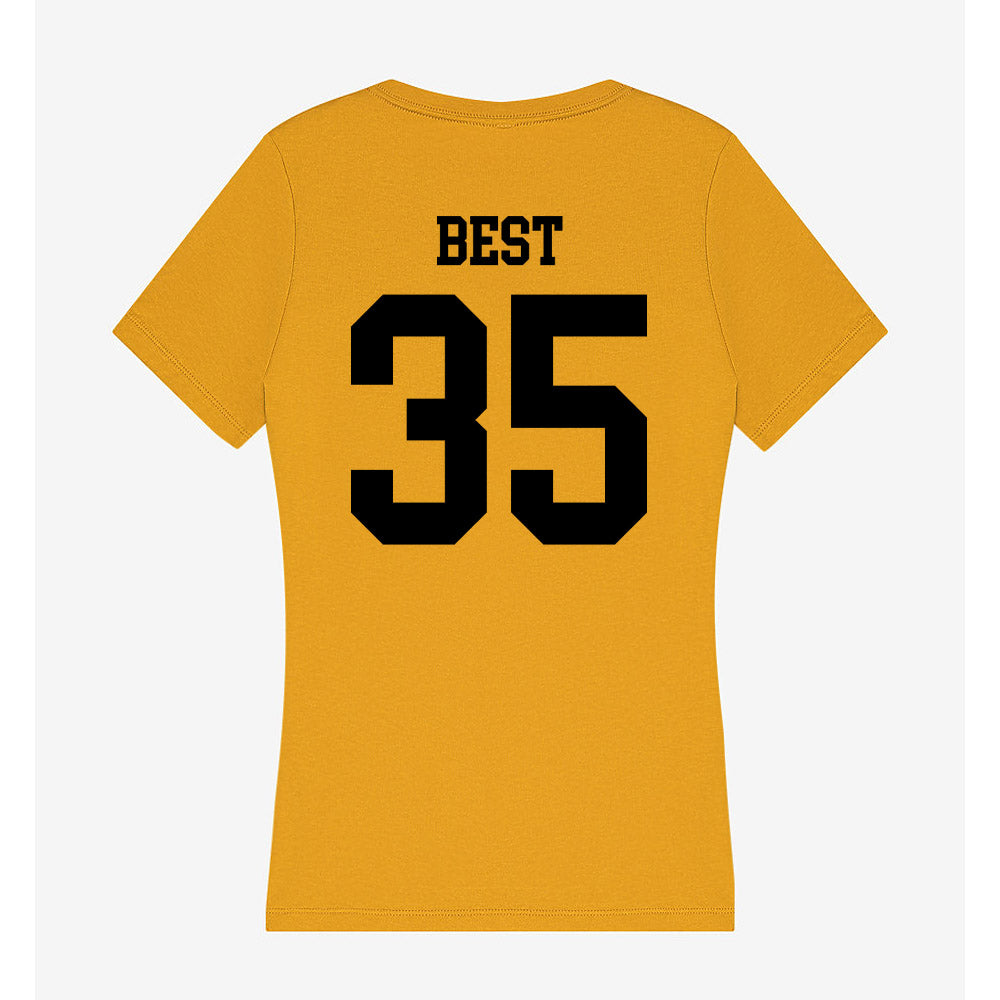 App State - NCAA Baseball : Liam Best - Women's V-Neck T-Shirt-1