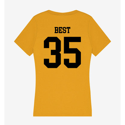 App State - NCAA Baseball : Liam Best - Women's V-Neck T-Shirt-1