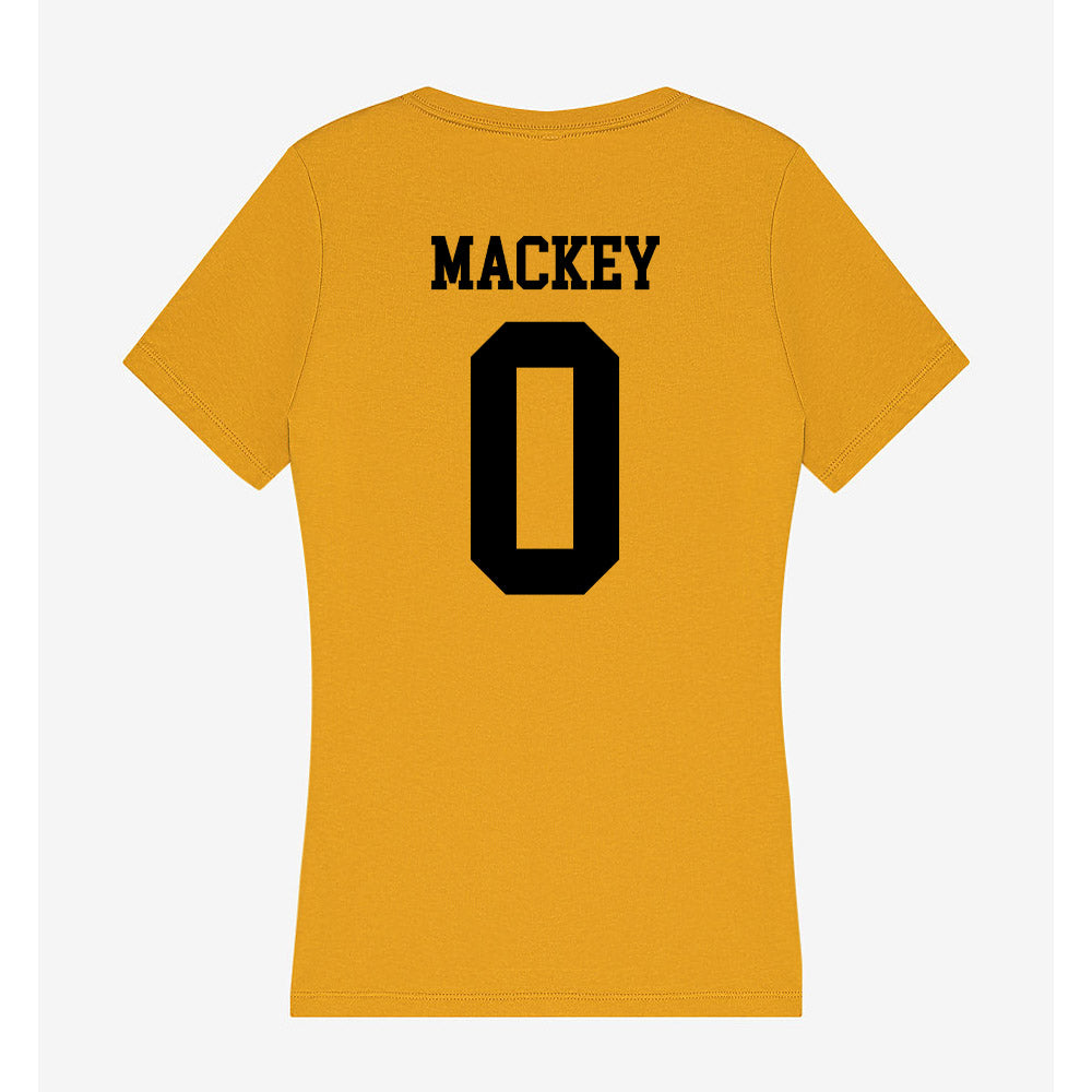 App State - NCAA Women's Volleyball : Keionna mackey - Women's V-Neck T-Shirt-1