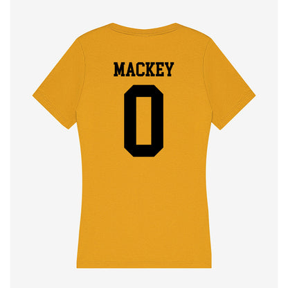 App State - NCAA Women's Volleyball : Keionna mackey - Women's V-Neck T-Shirt-1