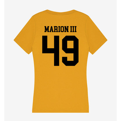 App State - NCAA Football : Randy Marion III - Women's V-Neck T-Shirt-1