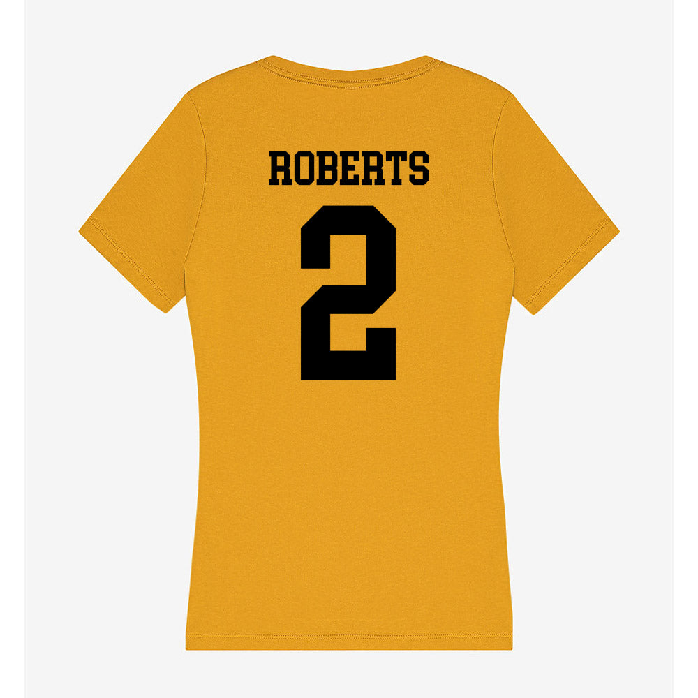 App State - NCAA Football : Kanye Roberts - Women's V-Neck T-Shirt-1