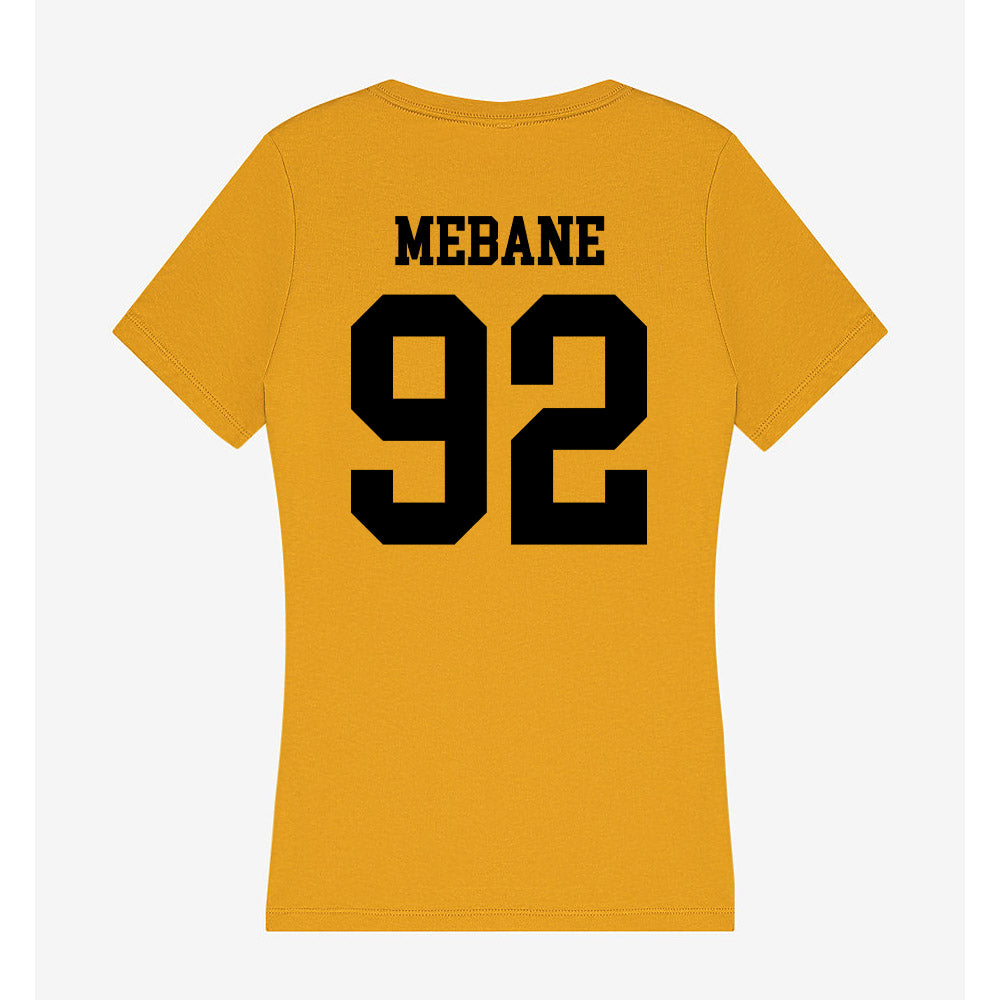 App State - NCAA Football : AJ Mebane - Women's V-Neck T-Shirt-1
