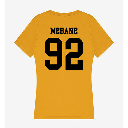 App State - NCAA Football : AJ Mebane - Women's V-Neck T-Shirt-1