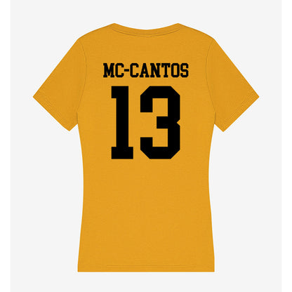 App State - NCAA Football : Elijah Mc-Cantos - Women's V-Neck T-Shirt-1