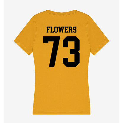 App State - NCAA Football : Will Flowers - Women's V-Neck T-Shirt-1