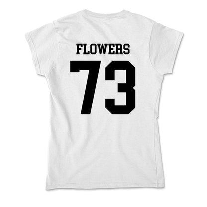 App State - NCAA Football : Will Flowers - Soft Style Women’s T-Shirt-1