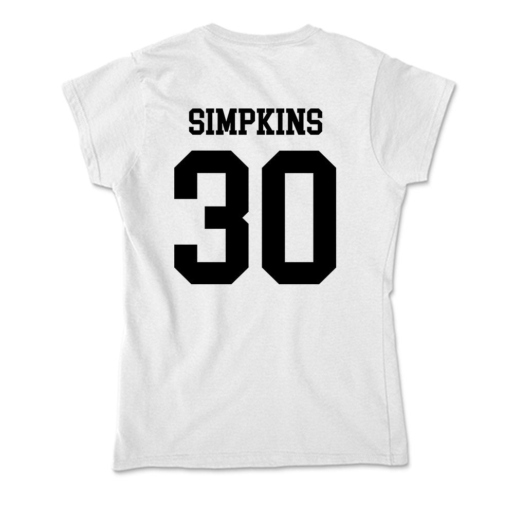 App State - NCAA Football : Gabriel Simpkins - Soft Style Women’s T-Shirt-1