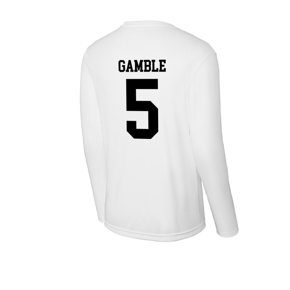 App State - NCAA Football : Zyeir Gamble - Activewear Long Sleeve T-Shirt-1