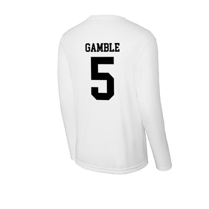 App State - NCAA Football : Zyeir Gamble - Activewear Long Sleeve T-Shirt-1