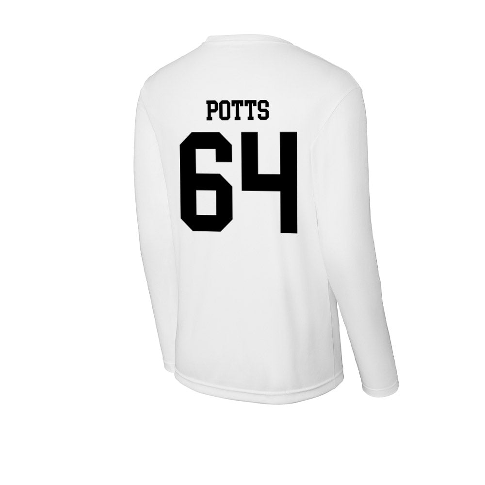 App State - NCAA Football : Jarvis Potts - Activewear Long Sleeve T-Shirt-1