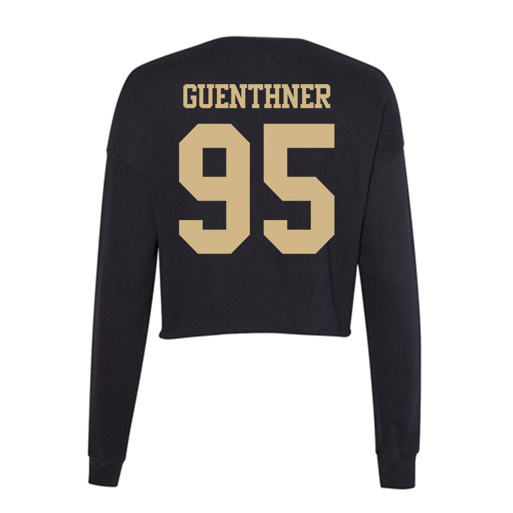 Tulsa - NCAA Football : Evan Guenthner - Women's Cropped Crew Fleece-1