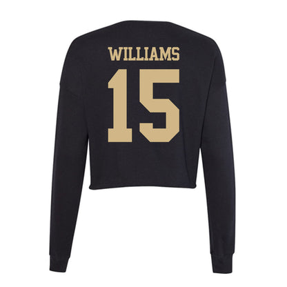 Tulsa - NCAA Football : Ashton Williams - Women's Cropped Crew Fleece-1