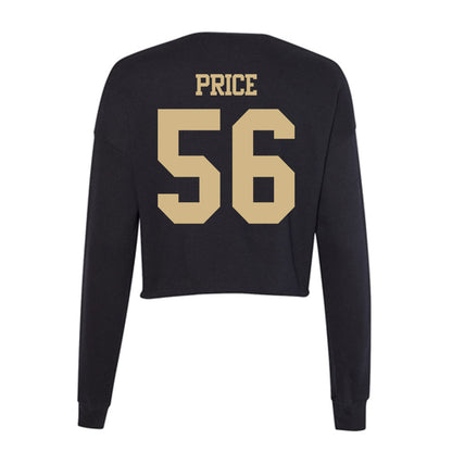 Tulsa - NCAA Football : Nathan Price - Women's Cropped Crew Fleece-1