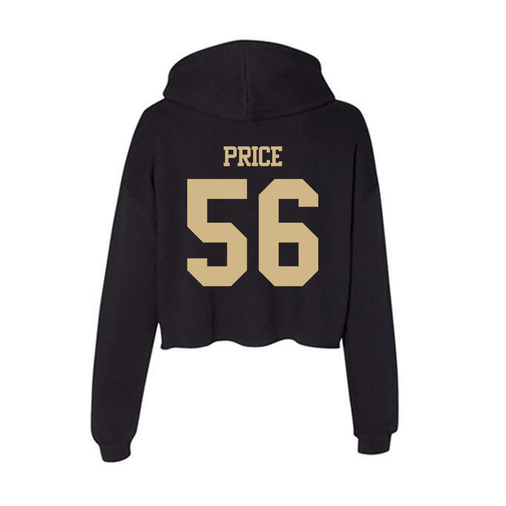 Tulsa - NCAA Football : Nathan Price - Women's Crop Fleece Hoodie-1