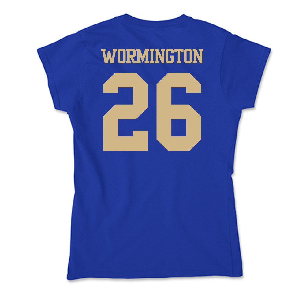 Tulsa - NCAA Men's Soccer : Trajan Wormington - Soft Style Women’s T-Shirt-1