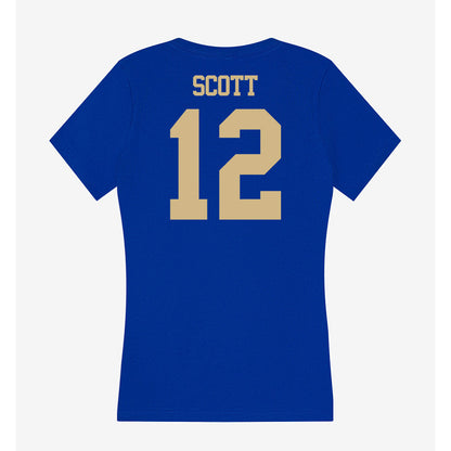 Tulsa - NCAA Football : Dedaunte Scott - Women's V-Neck T-Shirt-1