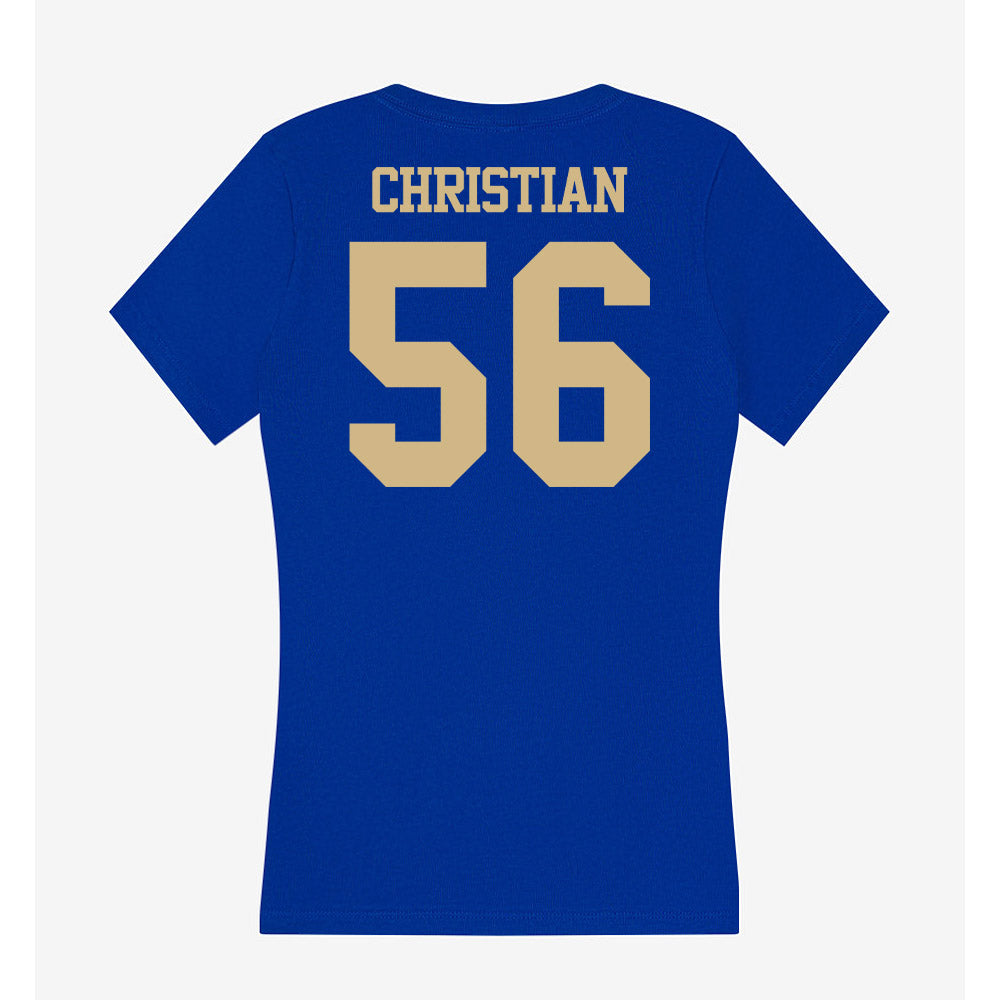 Tulsa - NCAA Football : Colten Christian - Women's V-Neck T-Shirt-1