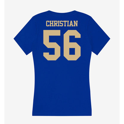 Tulsa - NCAA Football : Colten Christian - Women's V-Neck T-Shirt-1