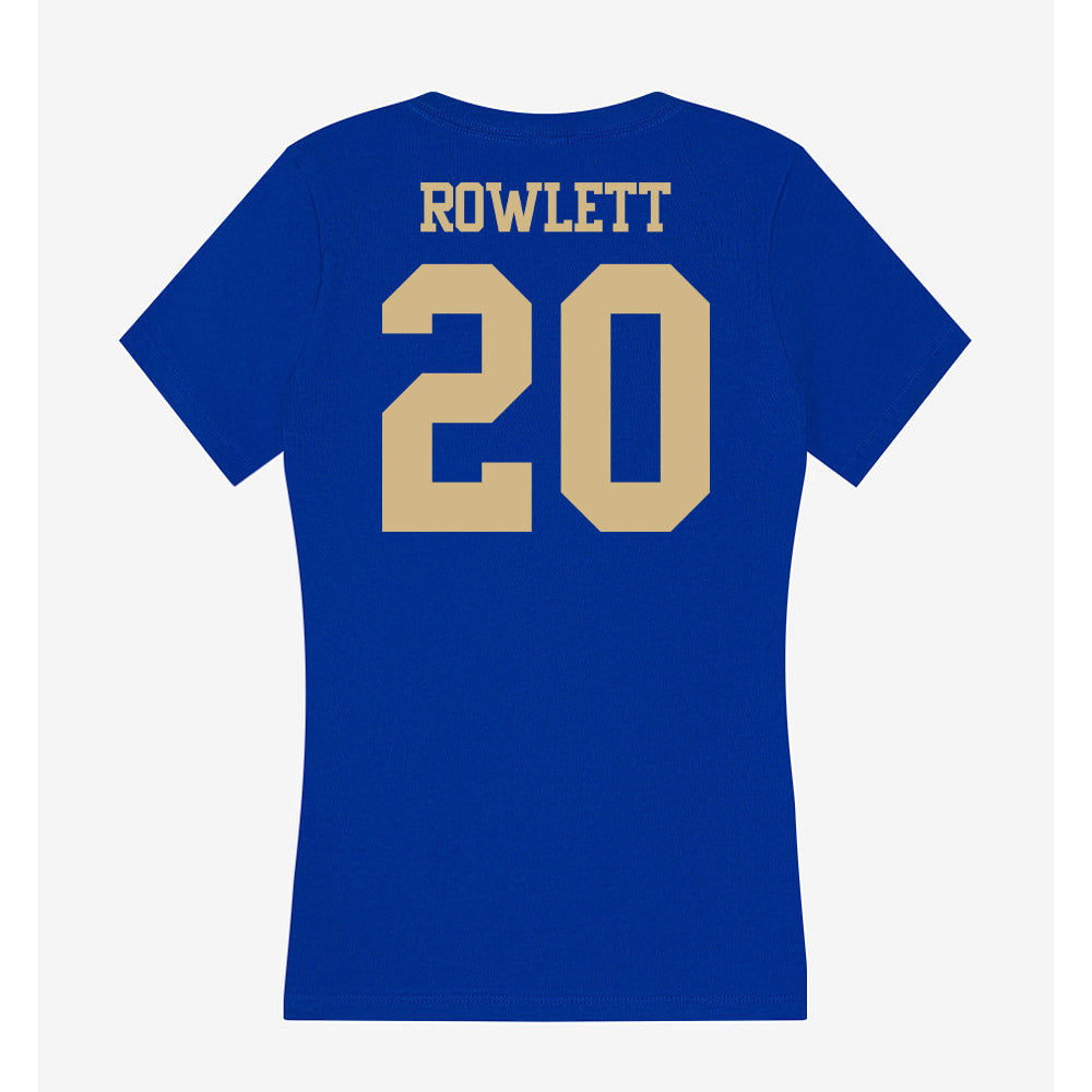 Tulsa - NCAA Women's Soccer : Brenna Rowlett - Women's V-Neck T-Shirt-1