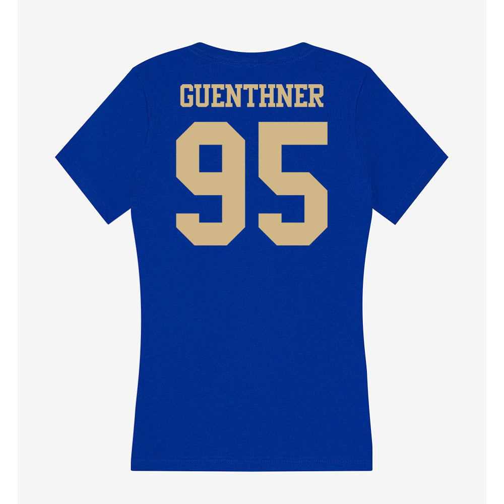 Tulsa - NCAA Football : Evan Guenthner - Women's V-Neck T-Shirt-1