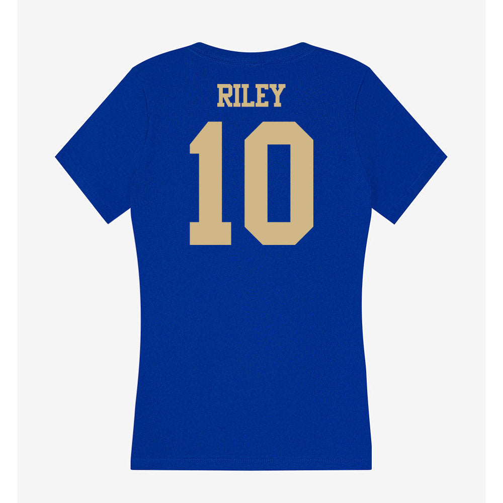 Tulsa - NCAA Men's Basketball : Tylen Riley - Women's V-Neck T-Shirt-1