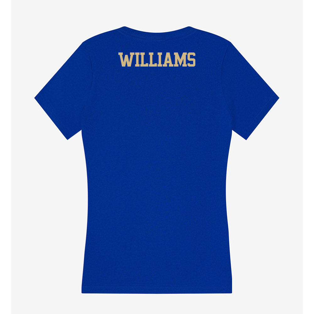 Tulsa - NCAA Men's Track & Field : Jayden Williams - Women's V-Neck T-Shirt-1