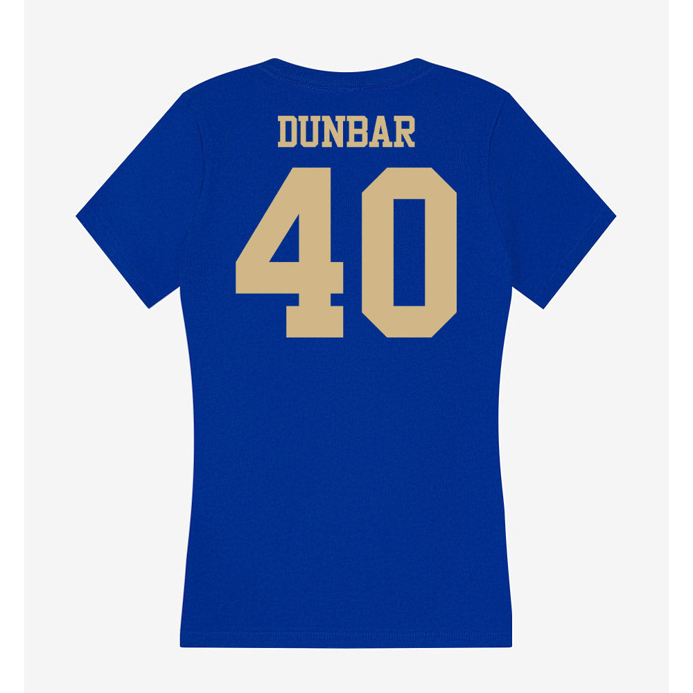 Tulsa - NCAA Football : Aquavious Dunbar - Women's V-Neck T-Shirt-1