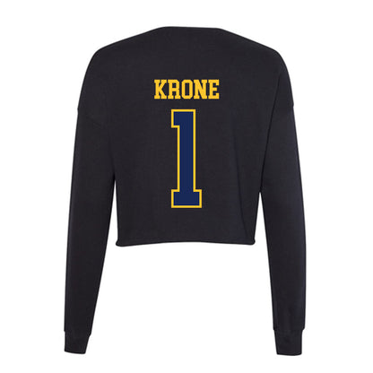 Marquette - NCAA Women's Soccer : Elise Krone - Women's Cropped Crew Fleece-1