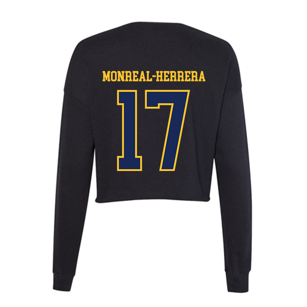 Marquette - NCAA Men's Soccer : Jonathan Monreal-Herrera - Women's Cropped Crew Fleece-1