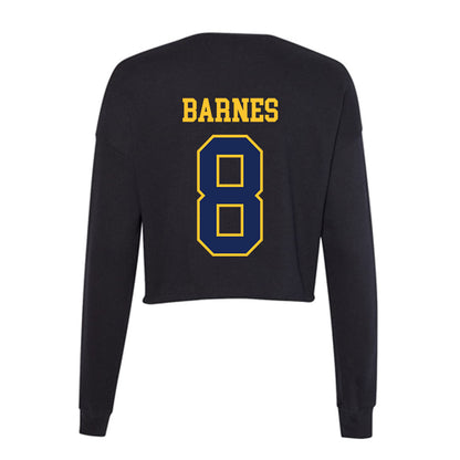 Marquette - NCAA Women's Basketball : JJ Barnes - Women's Cropped Crew Fleece-1