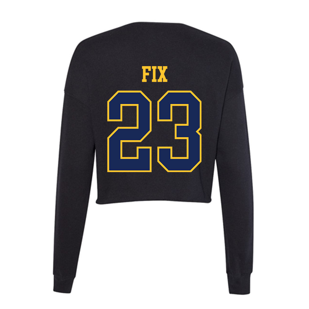 Marquette - NCAA Women's Soccer : Emily Fix - Women's Cropped Crew Fleece-1