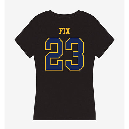 Marquette - NCAA Women's Soccer : Emily Fix - Women's V-Neck T-Shirt-1
