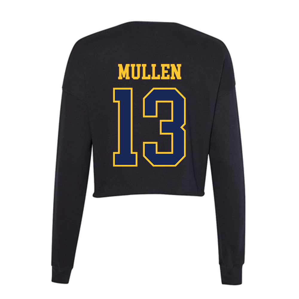 Marquette - NCAA Men's Lacrosse : Tucker Mullen - Women's Cropped Crew Fleece-1