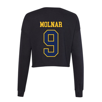 Marquette - NCAA Men's Soccer : Bence Molnar - Women's Cropped Crew Fleece-1