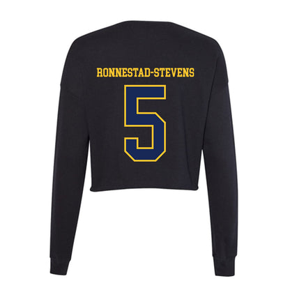 Marquette - NCAA Men's Soccer : Tristan Ronnestad-Stevens - Women's Cropped Crew Fleece-1