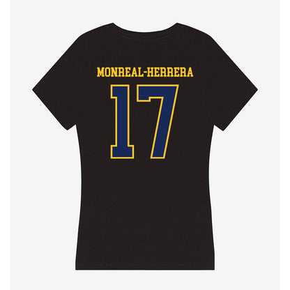 Marquette - NCAA Men's Soccer : Jonathan Monreal-Herrera - Women's V-Neck T-Shirt-1