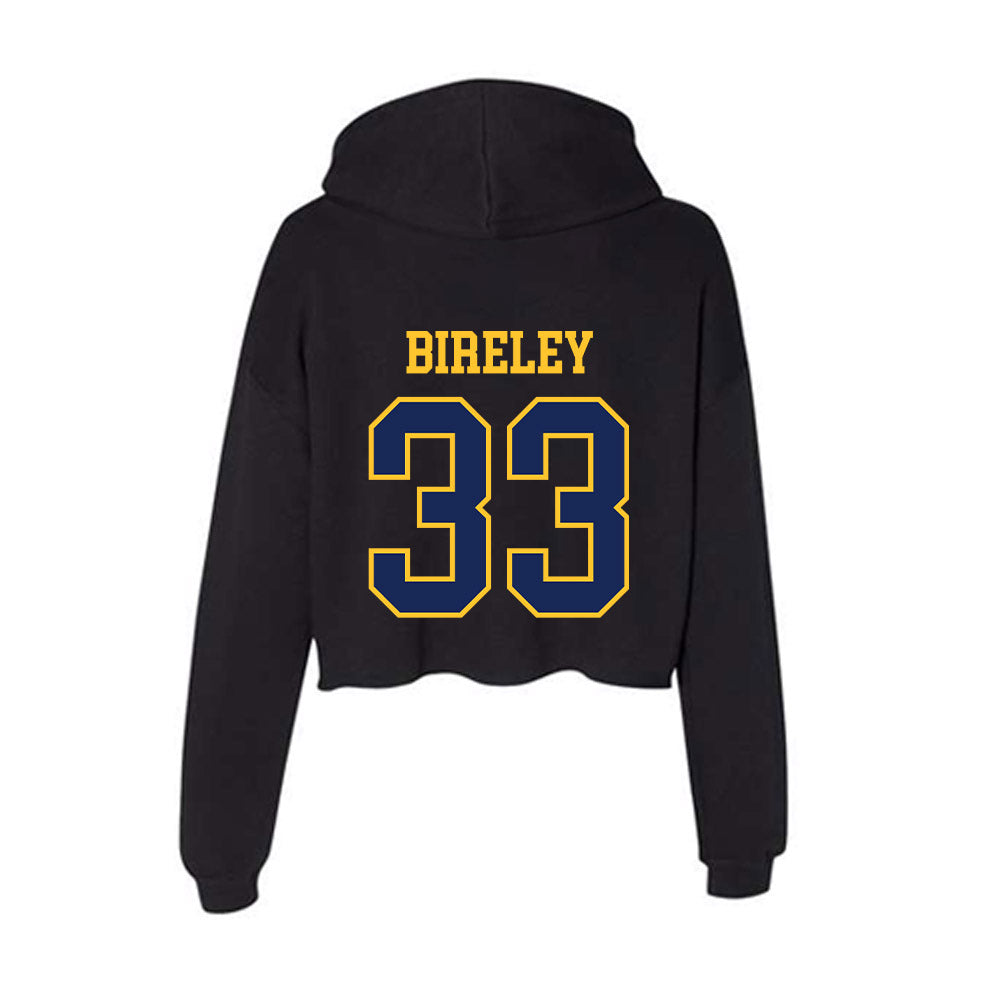 Marquette - NCAA Women's Lacrosse : Meg Bireley - Women's Crop Fleece Hoodie-1