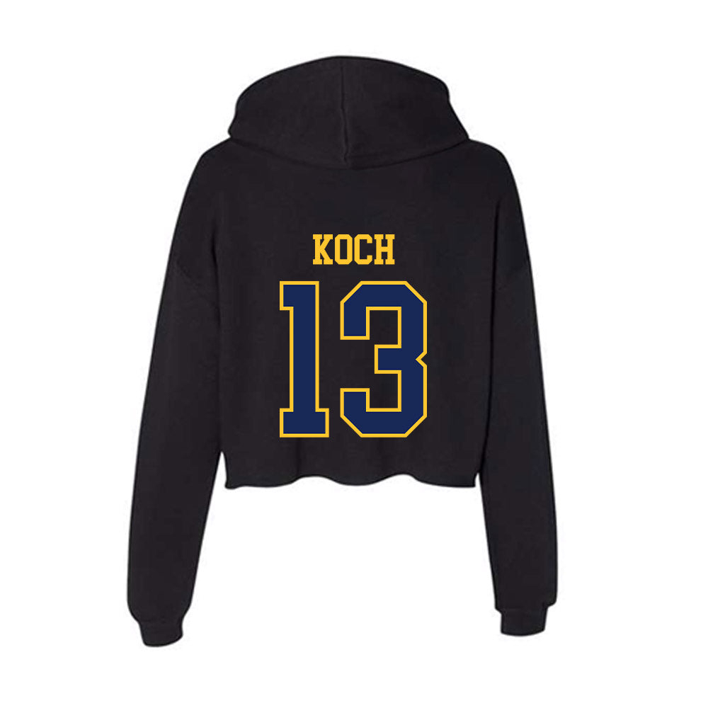 Marquette - NCAA Women's Lacrosse : Kelsey Koch - Women's Crop Fleece Hoodie-1