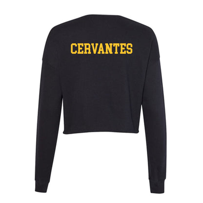 Marquette - NCAA Men's Golf : Vincent Cervantes - Women's Cropped Crew Fleece-1
