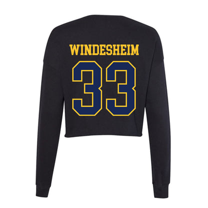 Marquette - NCAA Women's Lacrosse : Gabby Windesheim - Women's Cropped Crew Fleece-1