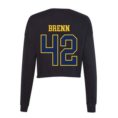 Marquette - NCAA Men's Basketball : Braeden Brenn - Women's Cropped Crew Fleece-1